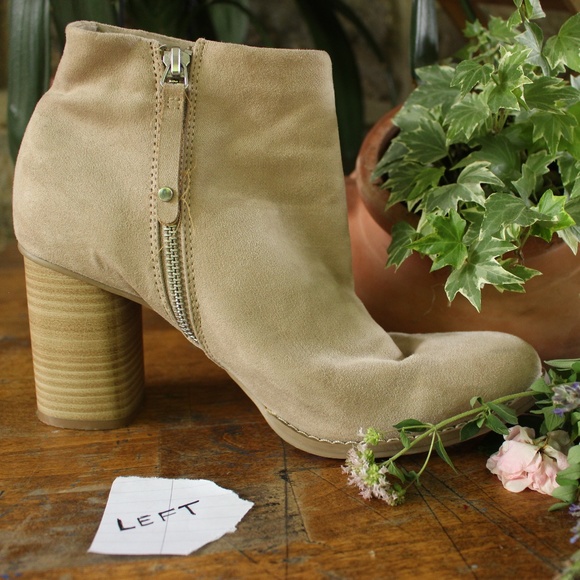 Microsuede Heeled Ankle Bootie - Picture 9 of 11